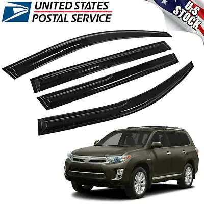 For 2008-2013 Toyota Highlander Mugen Window Visor Sun Rain Vent Shade Guards • $22.99