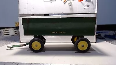 Vintage ERTL 1/16 Scale Farm Wagon/Trailer John Deere Yellow Rims Flared • $7.09