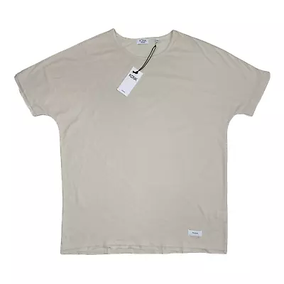 KDNK Los Angeles Men's Ivory Short Sleeve Dolman T-Shirt Size Large  B18 • $12