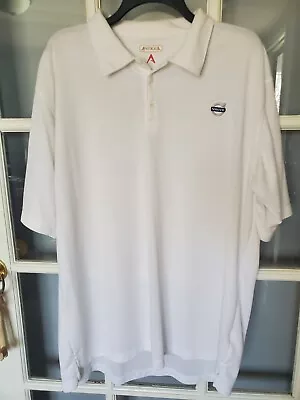 Volvo Polo White XL Antigua Brand Moisture Wicking Quick Dry *READ* • $14.99