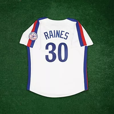 Tim Raines 1982 Montreal Expos Cooperstown Men's Home Jersey W/ All Star Patch • $139.99