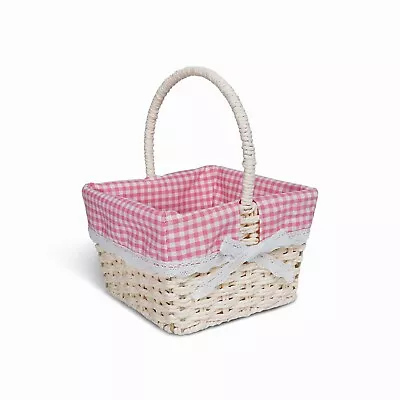 WICKERFIELD Easter Basket With Handle For Egg Hunting For Boy And Girl Children • £8.99