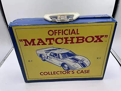 Vintage 1966 Matchbox Carrying Case With Trucks & C17 Cars Lesney England • $59