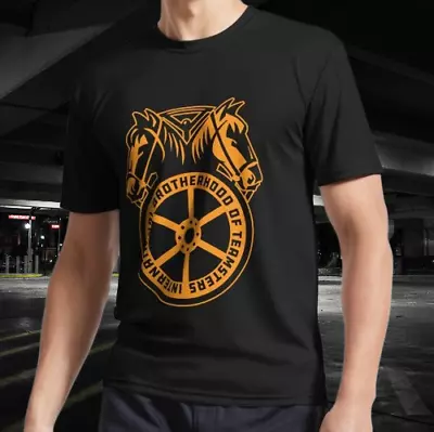 Stand Strong With The Bold Yellow Teamsters Funny Size Mode American T-shirt • $20