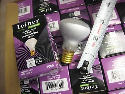 6 Yes 6 TEIBER 40W R14 E17 Base 130V Indoor Reflector Frosted Flood Light Bulbs  • $14.99