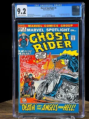 MARVEL SPOTLIGHT #6 2nd Appearance Of GHOST RIDER CGC 9.2 Oct 1972 Johnny Blaze • $499