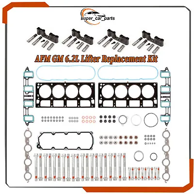 For GM 6.2 AFM Lifter Replacement Kit Head Gasket Set Head Bolts Lifters Guides • $249.95