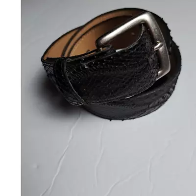 Nocona Belt Co. Black Genuine SnakeSkin  Belt 36  Mens Vintage 36 • $49.99
