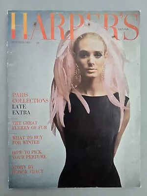 Harper's Bazaar UK October 1965 - Vintage Fashion - Jean Shrimpton - Dixon • $49.99