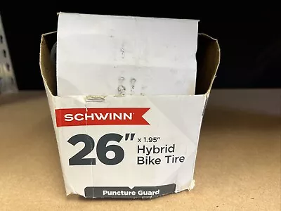 Schwinn Street Comfort Bike Tire Black 26 X 1.95 Inch Puncture Guard • $19.99