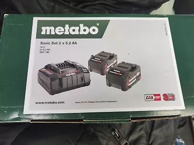 Metabo 685051380 18v Basic Set Inc 2x 5.2Ah Li-Power Batteries & ASC 145 Charger • £100