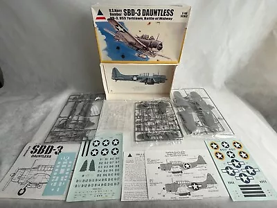 Accurate Miniatures 1/48 SBD-3 Dauntless VB-3 USS Yorktown Battle Midway 480311 • $44.99