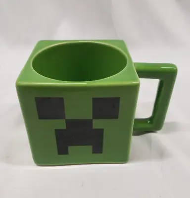 Minecraft Mug Creeper Face Video Game Ceramic Coffee  Cup Mojang Jinx Green Cube • $16.99
