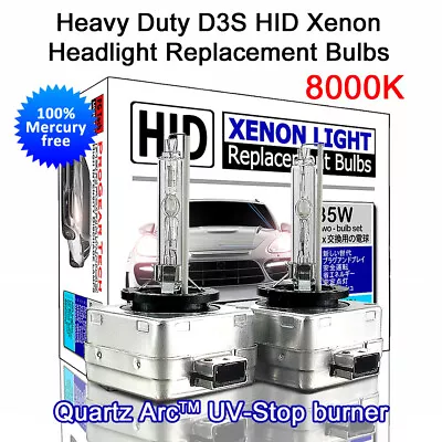 $52.90 • Buy # D3S D3R 8000K Heavy Duty OEM HID Xenon Headlight Replacement Globe X 2