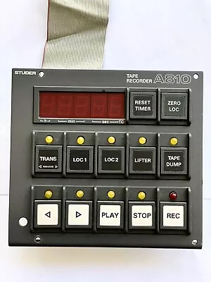$760 • Buy Working Studer A810 Control Panel Command Unit Red Working Guarantee
