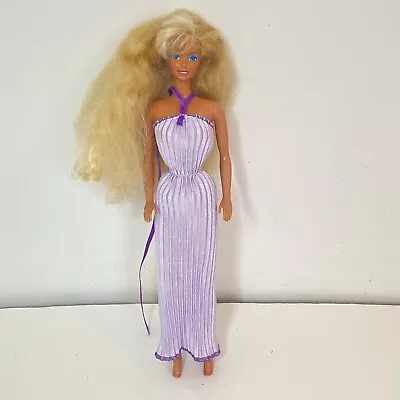 Barbie Vintage Fashion Play Purple Dress Doll No. 7193 European Market (1983) • $22.49