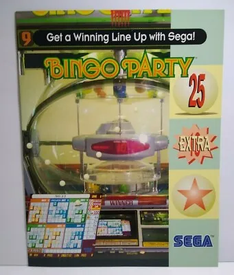 Slot Machine FLYER Bingo Party Video Casino Vintage Gaming Sheet 1990's • $48.50