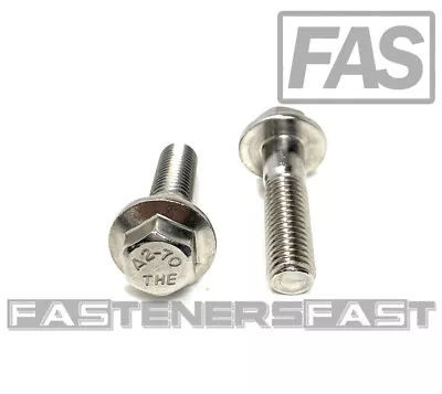 (5) M12 X 1.75 X 45 Stainless Steel DIN6921 A2 Hex Flange Bolts M12x45mm Flange • $21.85