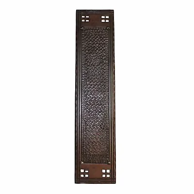 Arts And Crafts Push Plate Or Mission Bronze Commercial Hardware • $47.25