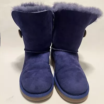 UGG Australia Boots Purple Short Size 6.5 UK F19013H Size 8 US Genuine Sheepskin • $17.99