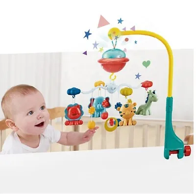 £7.99 • Buy Baby Musical Crib Bed Bell Cot Mobile Dreams Light Nursery Hanging Lullaby Toy