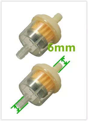 2pcs Gas Fuel Filter For Honda Motorcycle Bike ( 6mm Please Check Size ) • $9.99