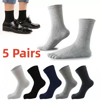 5Pairs Toe Socks For Men Women Five Finger Socks.Cotton Ankle Sock Sport Socks • £4.99