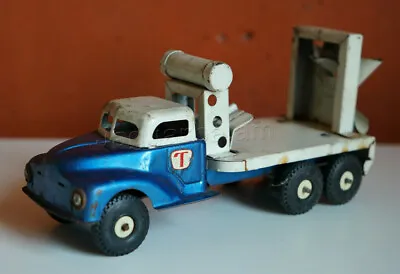 Mexican Vintage Toy Tin TRUJILLO Cement Mixer Truck  Made In Mexico 1960s • $350