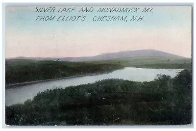 1912 Silver Lake And Monadnock Mt. From Elliot's Chesman NH Antique Postcard • $14.98