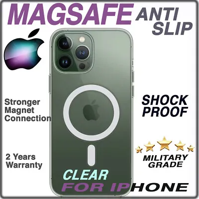 $2.49 • Buy Magsafe IPhone Clear Cover Shockproof Non Slip Apple Case Mag Safe