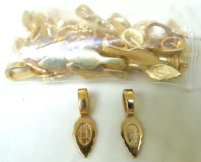 Aanraku Large Gold Plated Pendant Leaf Bails 39 Pcs • $31.99