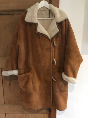 £104 • Buy Lakeland Sheepskin Hooded Duffle Coat, Size 10-14.  So Warm! Excellent Condition