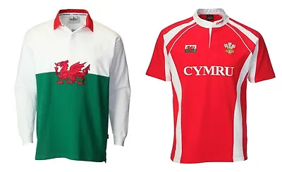 New Men's Wales Cymru Am Byth Rugby Welsh Flag Haka Patriotic Shirts Tops • £23.99