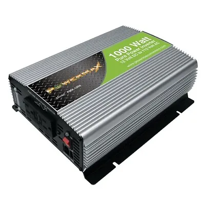 PowerMax 1000 Watt Pure Sine Wave 12V Dc To 120V Ac Inverter • $105