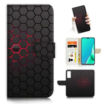 $13.99 • Buy ( For Oppo A57 / A57S ) Wallet Flip Case Cover AJ23980 Abstract Cell