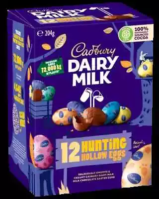 Cadbury Dairy Milk Hollow Egg 204g - 12 Eggs - Half Price • $5.98