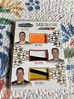 RCR Press Pass Classic Collections Sheet Metal  HarvickMenard Burton SN: 07/50 • $20.99