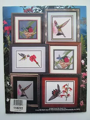 HUMMERS~Cross My Heart~COUNTED CROSS STITCH~1998~Hummingbirds~CHARTS~ • $9.98