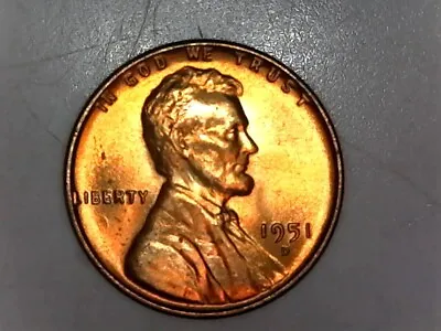 1951-D Lincoln Wheat Cent  Uncirculated       BU  • $2.75