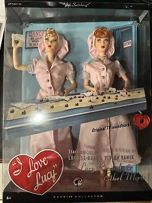 I Love Lucy Barbie Lucy & Ethel Job Switching Episode 39 Doll 2008 L9585 BH1 • $68.88
