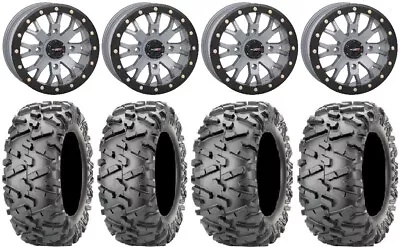 System 3 SB-4 Grey (4+3) 14  Wheels 26  BigHorn 2.0 Tires Can-Am Defender • $1314.90