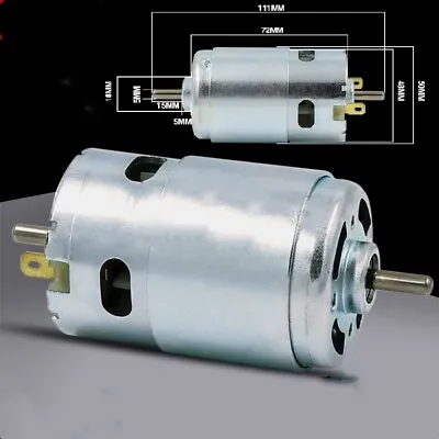 High Power DC12V-24V 3000RPM~15000RPM Dual Output Shaft 895 Motor Large Torque • $7.53