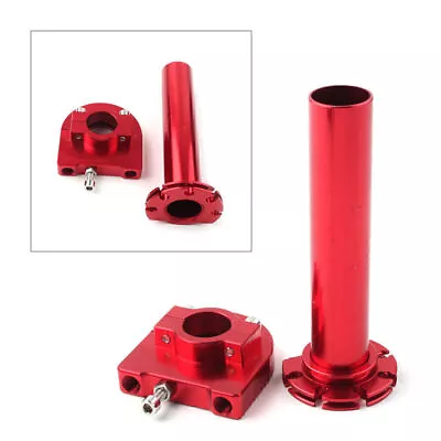 7/8in Turn Twist Throttle Handle Bar Throttle Tube For Universal CNC Red • $14.01