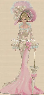 Elegant Lady Cross Stitch Chart    156S Full Length     Flowerpower37-uk • £4.80