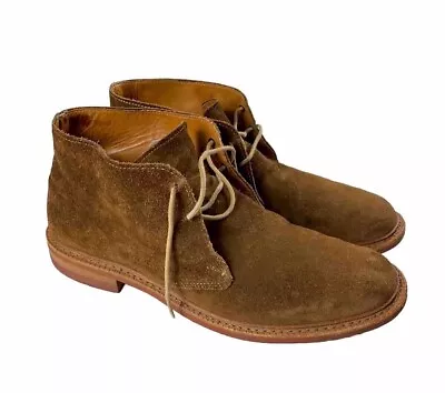 ALLEN EDMONDS Handcrafted Brown Suede GOBI Dainite Chukka Boots Size 9D - USED • $79.99