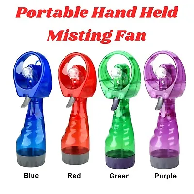 Hand Held Cooling Misting Fan  Water Spay Battery Operated Handheld USB • $14