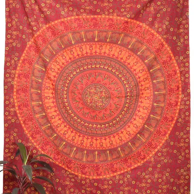 Oussum Mandala Twin Tapestry Wall Art Hippie Wall Hanging Tapestries Home Decor • $13.99