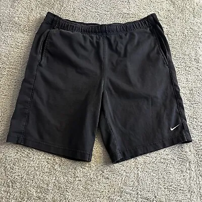 VTG Nike Sweat Shorts Mens XL Navy Blue Pockets Gym French Terry • $20