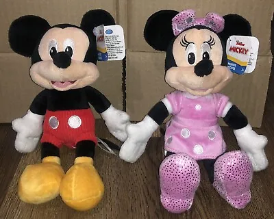 Disney Junior Mickey And Minnie 9  Plush Brand New With Tags. Classic Outfits • $14.99