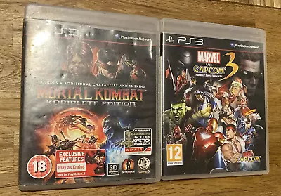 Mortal Kombat Komplete Edition Playstation & Marvel Vs Capcom 3: PS3 Untested • £24.99